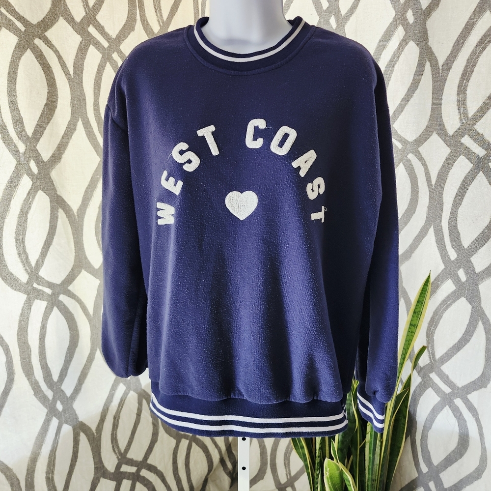 Angel Cult Navy Blue West Coast Sweatshirt Small